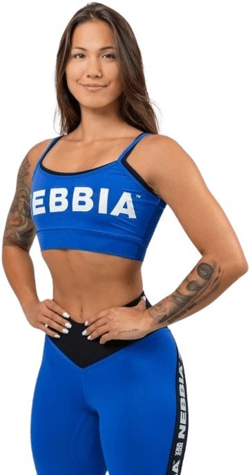 Nebbia dvouvrstvá sportovní podprsenka flex 241 modrá