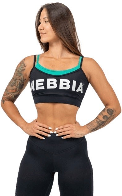 Nebbia dvouvrstvá sportovní podprsenka flex 241 čierná