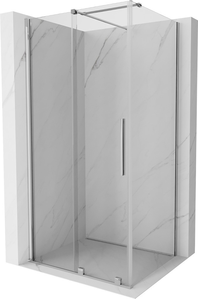 MEXEN/S - Velar Obdĺžnikový sprchovací kút 100 x 90 cm, transparent, chróm 871-100-090-01-01