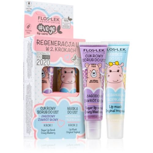 FlosLek Laboratorium Vege Lip Care Regeneration výhodné balenie (na suché pery)