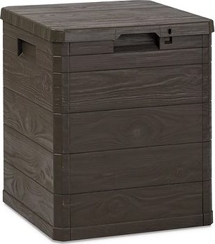 TOOMAX Záhradný úložný box Woodys 90 l, hnedý