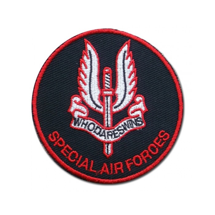 Nášivka Special Air Forces Air Wings SAS suchý zips - farebná