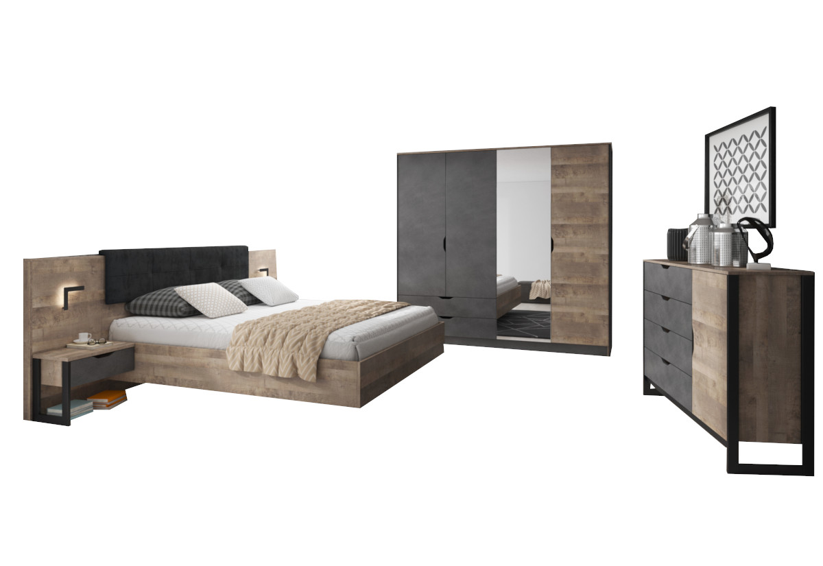 Expedo Spálňová zostava ARDELA, dub sand grande/matera