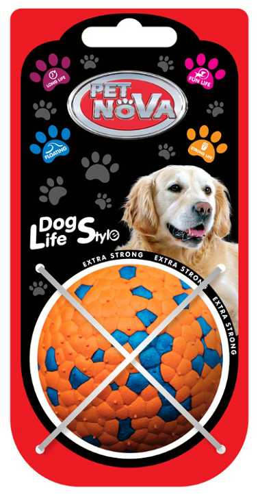 Petnova lopta pre psa POLYBAL-STRONG 6cm, S