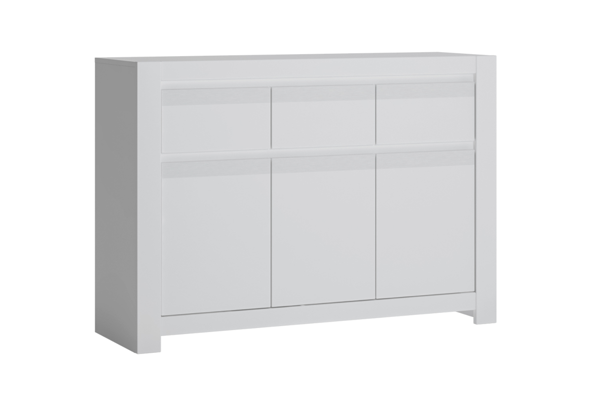 Expedo Komoda MANOL 2, 139x92x42,2, alpská biela/biela supermat