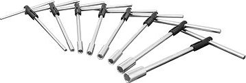 BIKESERVICE súprava 8x T- kľúčov dĺžka 300 mm (6, 8, 10, 12, 13, 14, 17, 19)