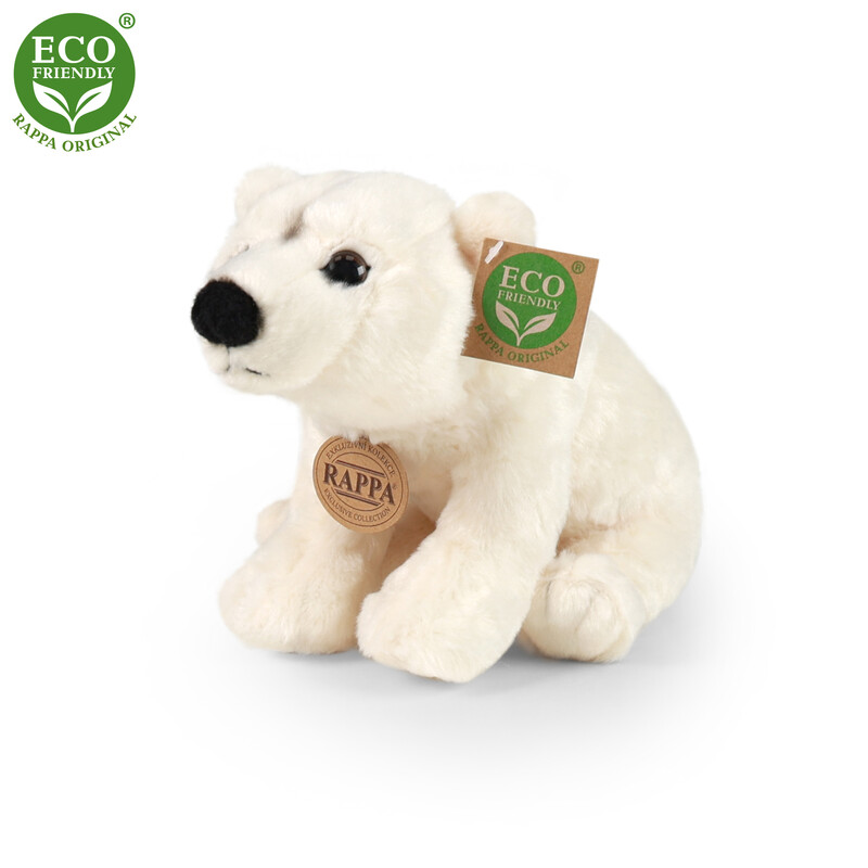 RAPPA - Plyšový ľadový medveď 22 cm ECO-FRIENDLY