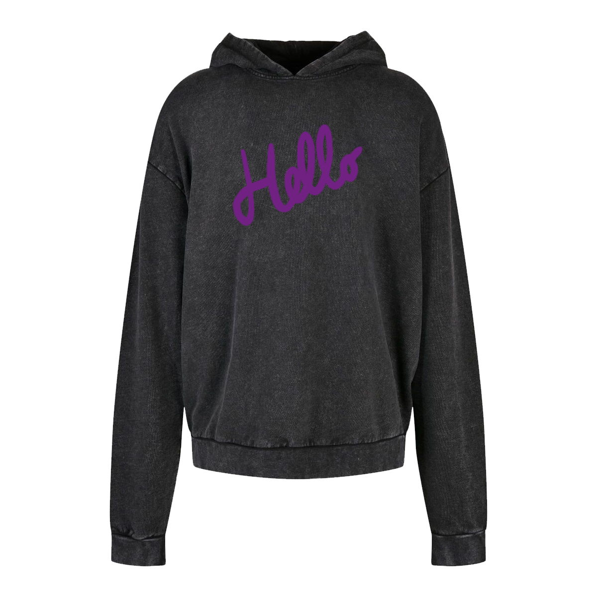 Nerieš mikina Purple Hello Premium Hoodie Čierna XS