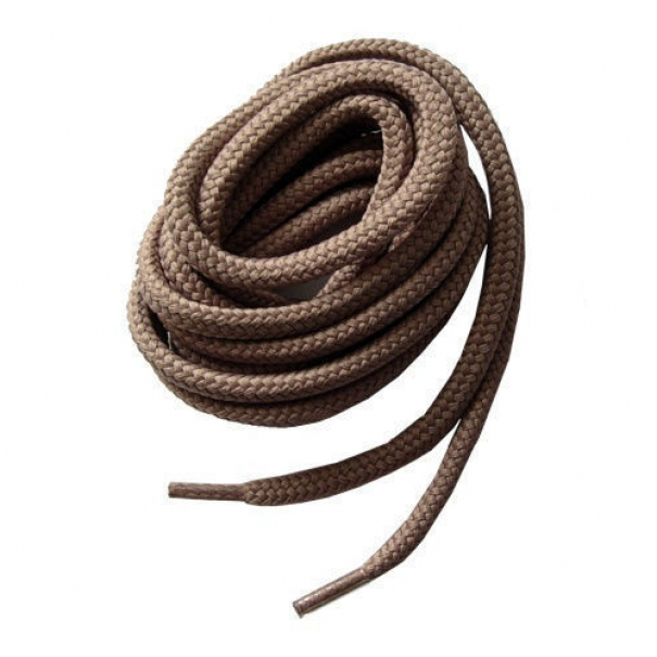 Šnúrky do topánok okrúhle silné Presto 3 PES 80 cm - béžové, 80
