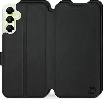 Mobiwear Soft Touch flip knižkové pre Samsung Galaxy A05s – Čierne