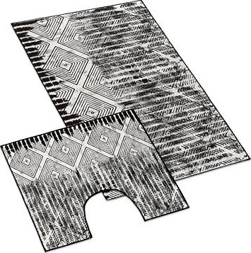 BELLATEX s.r.o. - Kúpeľňová sada - 3D tlač 60×100+60×50 850/099 kosoštvorec