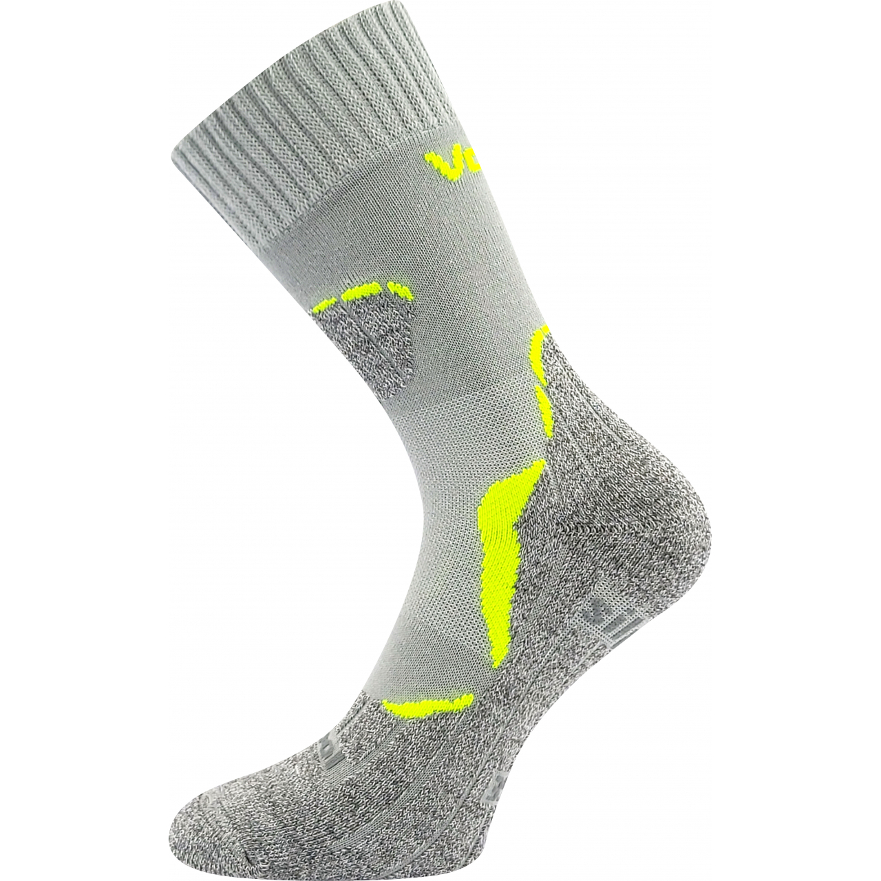 Ponožky unisex termo Voxx Dualix - sivé-žlté, 35-38