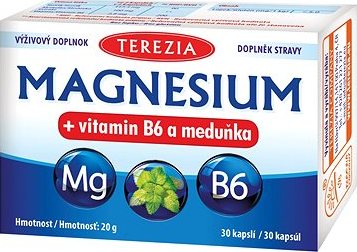 TEREZIA MAGNESIUM + vitamín B6 a medovka 30 kapsúl