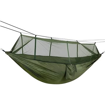 APT AG233F Turistická hamaka s moskytiérou 260 × 140 cm, zelená