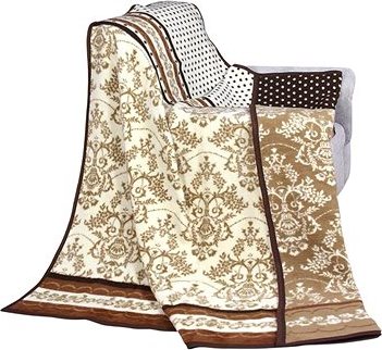 Bellatex Karmela PLUS jednolôžko – 150 × 200 cm – hnedé ornamenty