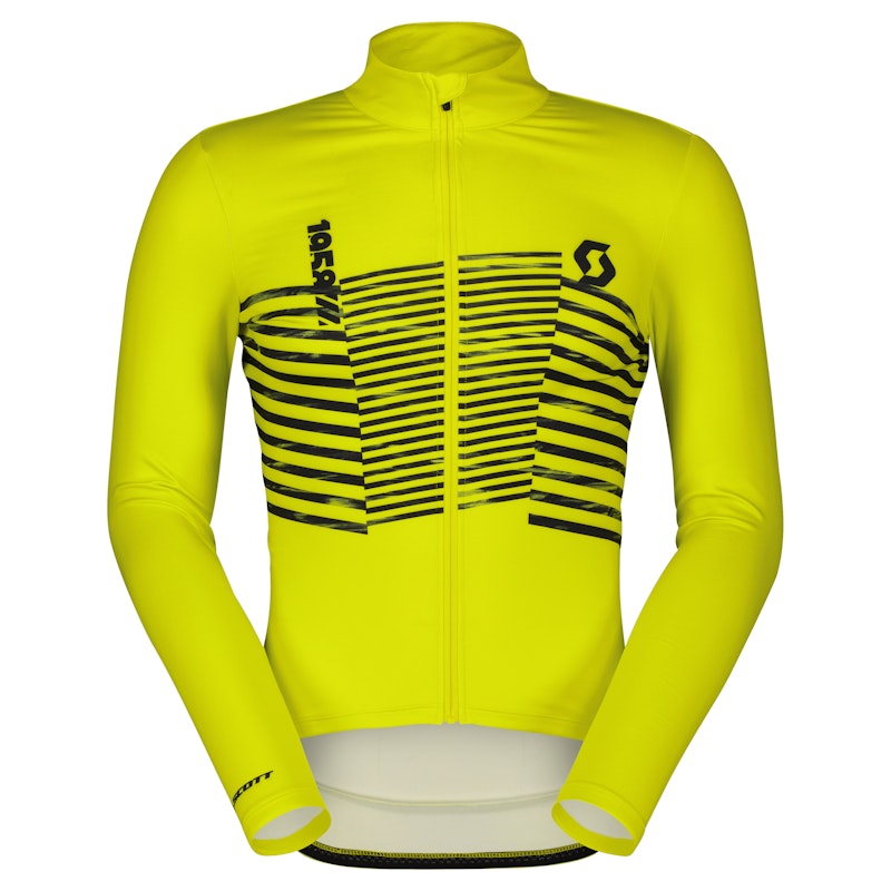 Pánsky zimný cyklistický dres Scott RC Team Warm Graphics LS