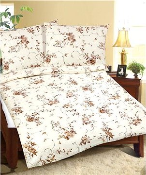 BELLATEX s.r.o. - Obliečky flanel 12/275 rozkvitnutá ruža 140 × 200, 70 × 90