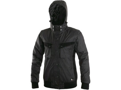 Bunda CXS IRVINE, zimná, dámska, šedo-čierna, veľ. 2XL