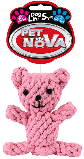 Petnova hračka z lana pre psa ROPE-BEAR