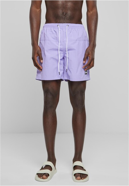 Urban Classics Block Swim Shorts lavender - S