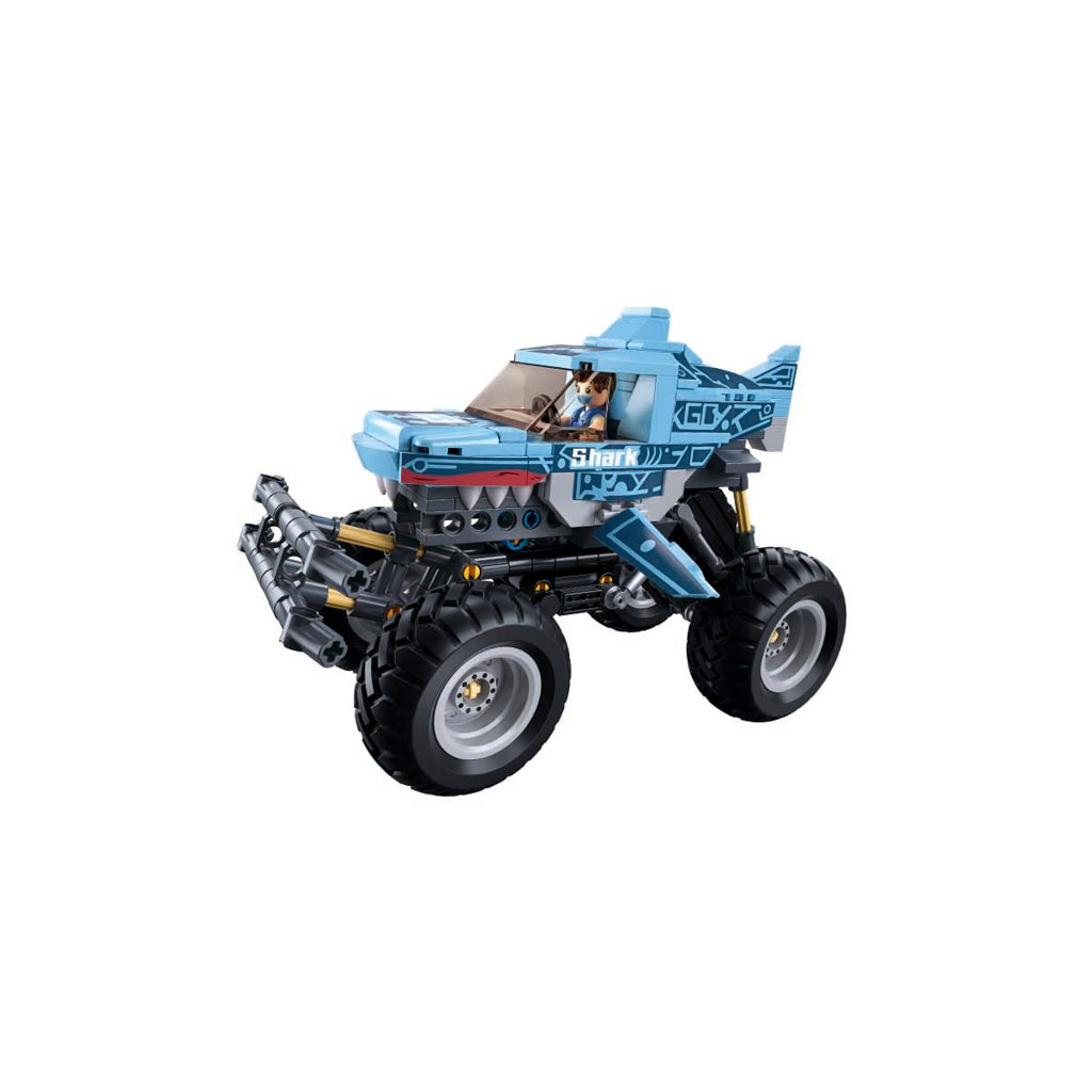 Stavebnica Sluban Power Bricks Naťahovacia Off-Road Shark M38-B1163