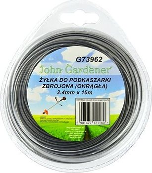 GEKO Struna do kosačky zosilnená, 2,4 mm, 15 m, okrúhly profil, nylón