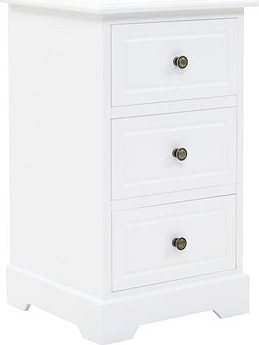 Nočný stolík z MDF a borovicového dreva 35 × 32 × 59 cm