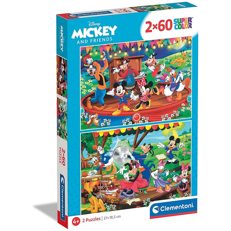 216208 Detské puzzle - Disney Mickey II. - Sada 2x60ks