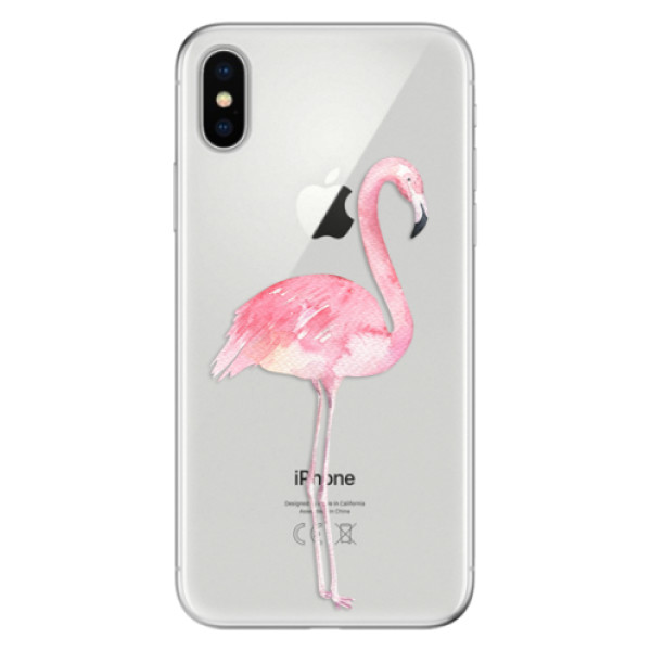 Odolné silikónové puzdro iSaprio - Flamingo 01 - iPhone X