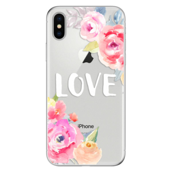 Odolné silikónové puzdro iSaprio - Love - iPhone X