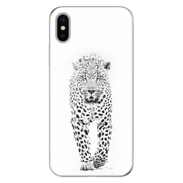 Odolné silikónové puzdro iSaprio - White Jaguar - iPhone X