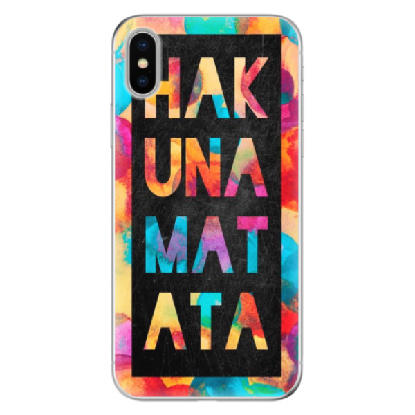 Odolné silikónové puzdro iSaprio - Hakuna Matata 01 - iPhone X