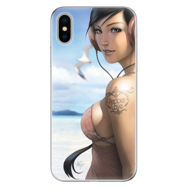Odolné silikónové puzdro iSaprio - Girl 02 - iPhone X