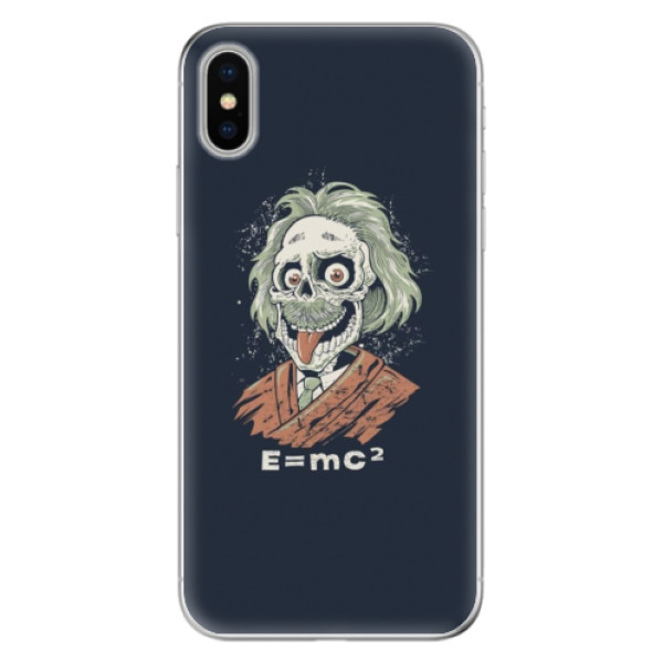 Odolné silikónové puzdro iSaprio - Einstein 01 - iPhone X