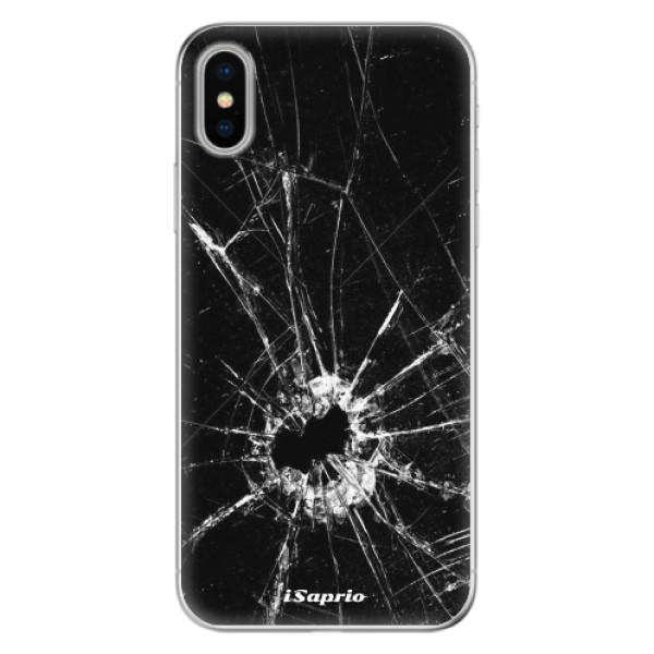 Odolné silikónové puzdro iSaprio - Broken Glass 10 - iPhone X