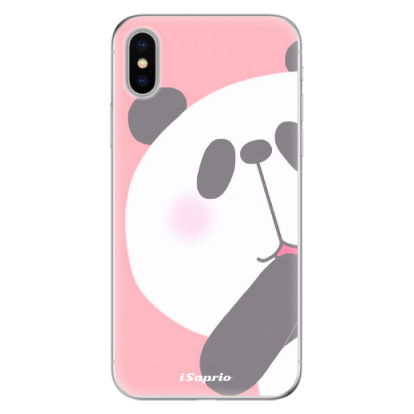 Odolné silikónové puzdro iSaprio - Panda 01 - iPhone X