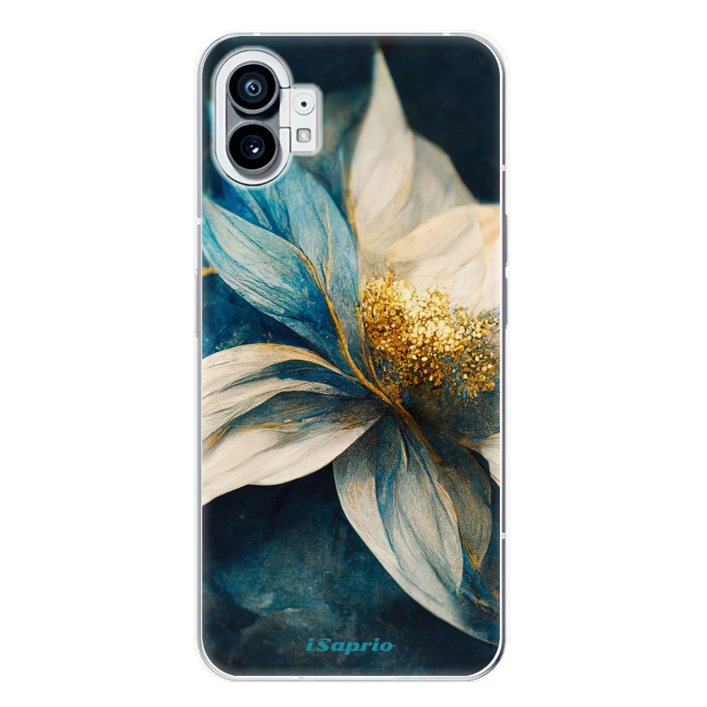Odolné silikónové puzdro iSaprio - Blue Petals - Nothing Phone (1)