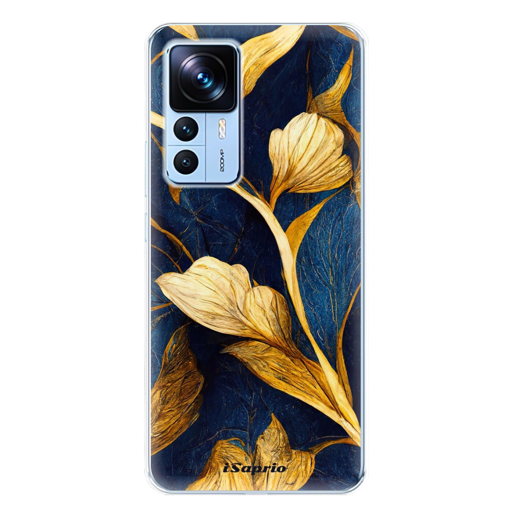 Odolné silikónové puzdro iSaprio - Gold Leaves - Xiaomi 12T / 12T Pro