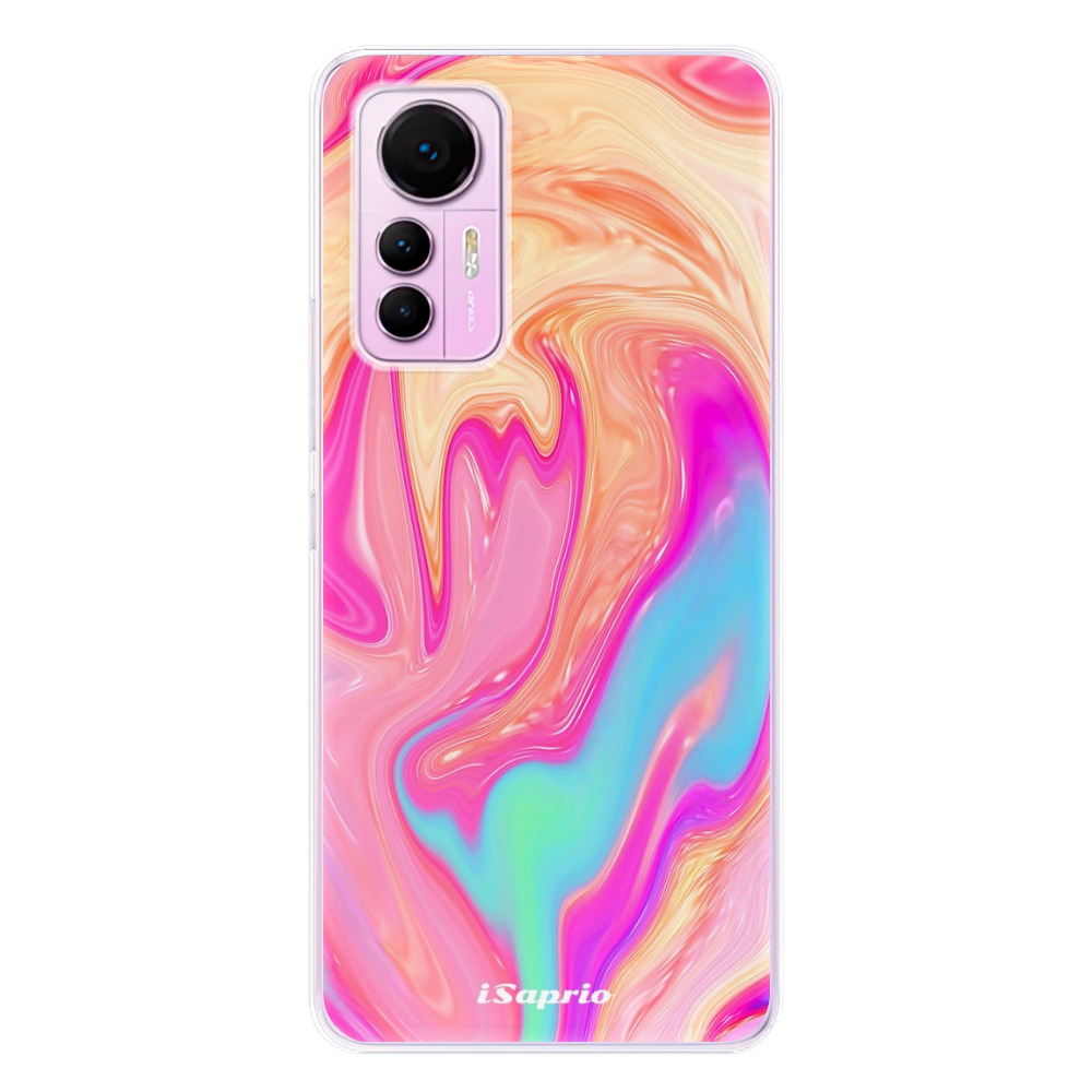 Odolné silikónové puzdro iSaprio - Orange Liquid - Xiaomi 12 Lite