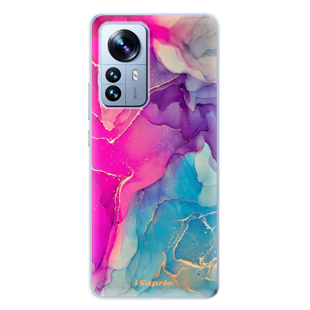 Odolné silikónové puzdro iSaprio - Purple Ink - Xiaomi 12 Pro