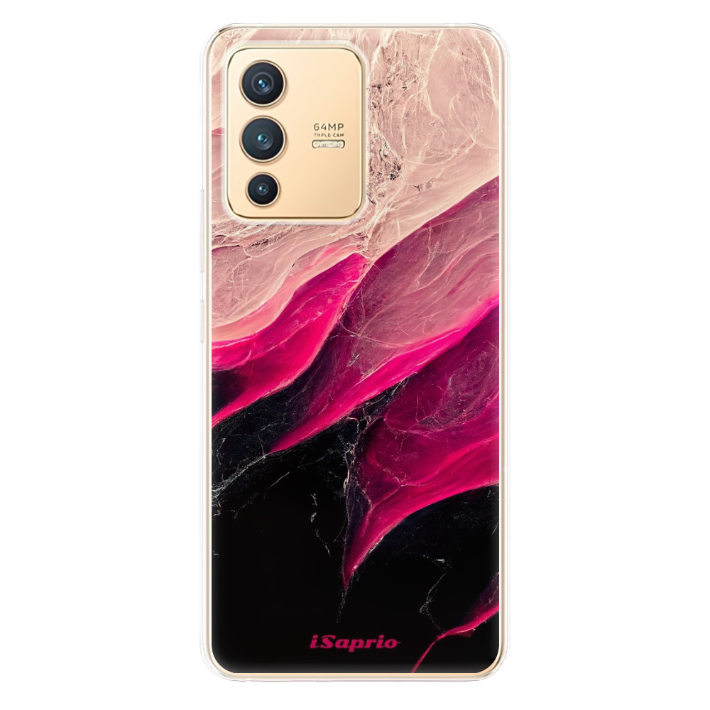 Odolné silikónové puzdro iSaprio - Black and Pink - Vivo V23 5G
