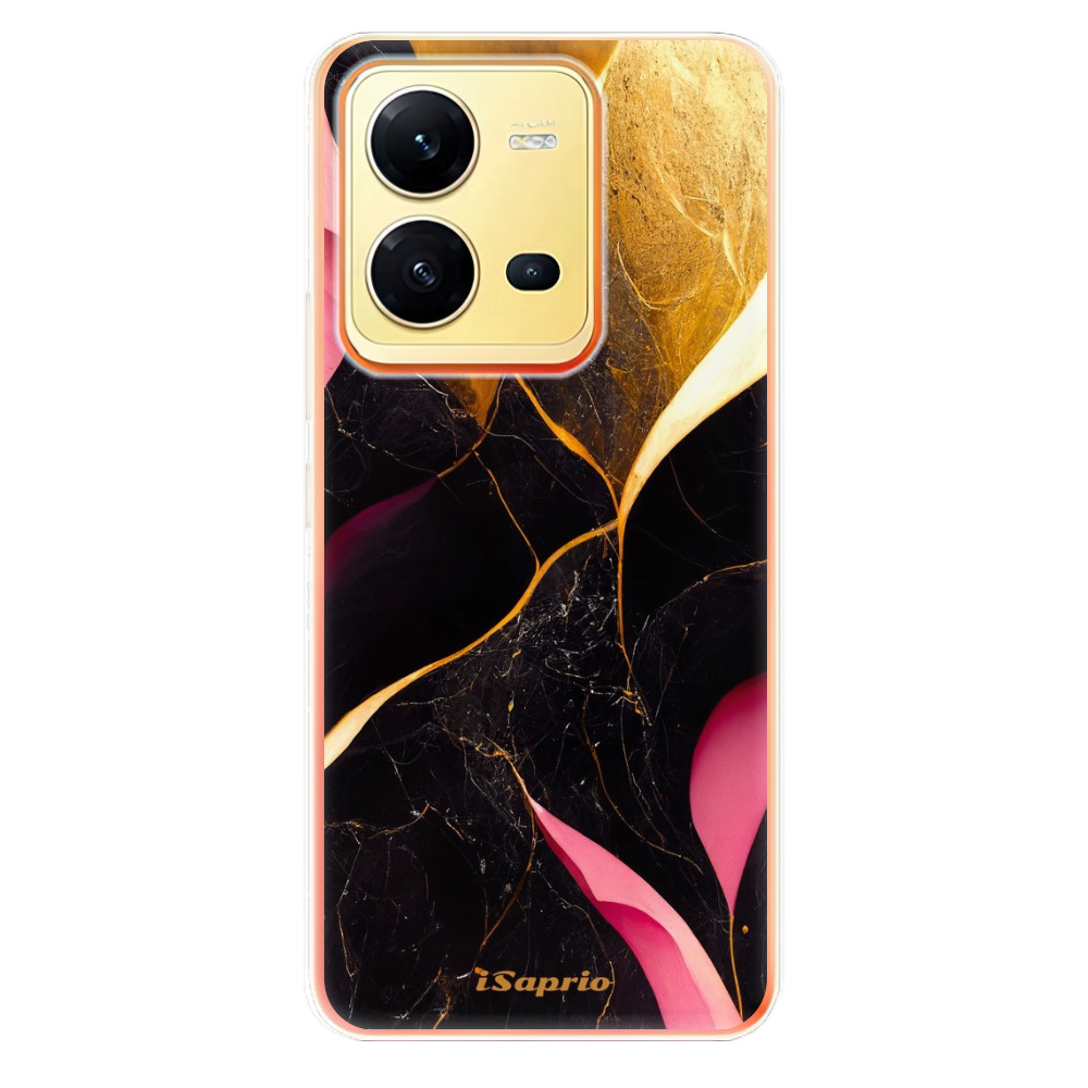 Odolné silikónové puzdro iSaprio - Gold Pink Marble - Vivo X80 Lite 5G