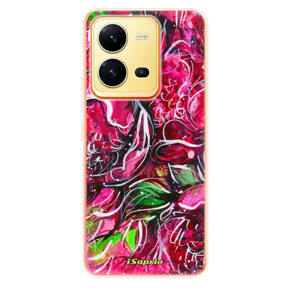 Odolné silikónové puzdro iSaprio - Burgundy - Vivo X80 Lite 5G