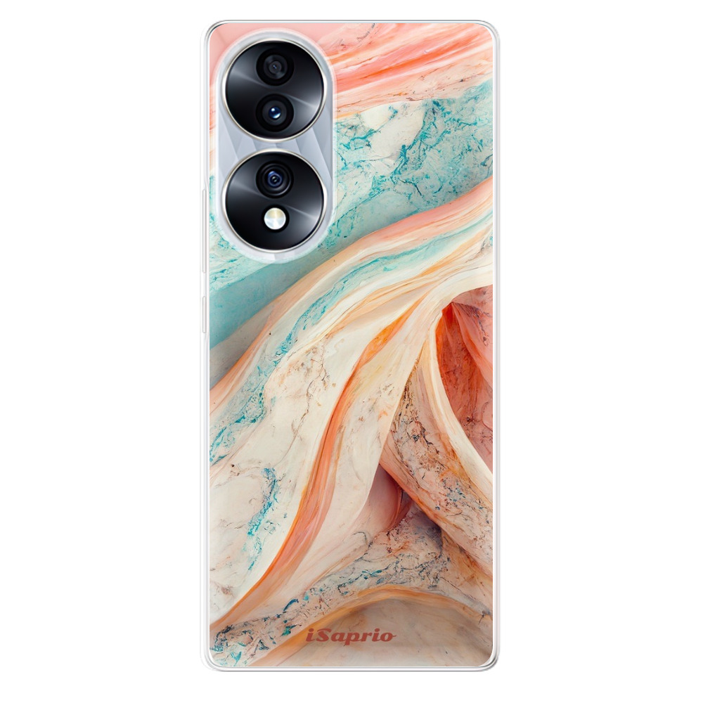 Odolné silikónové puzdro iSaprio - Orange and Blue - Honor 70