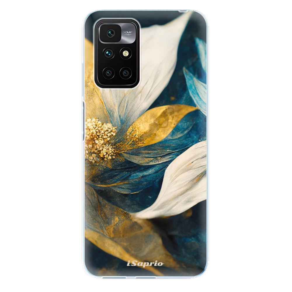 Odolné silikónové puzdro iSaprio - Gold Petals - Xiaomi Redmi 10