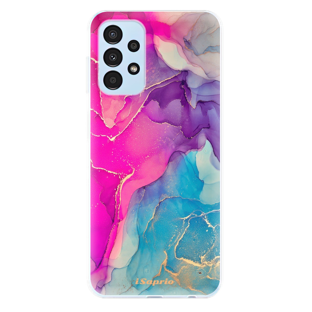 Odolné silikónové puzdro iSaprio - Purple Ink - Samsung Galaxy A13