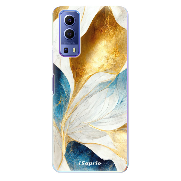 Odolné silikónové puzdro iSaprio - Blue Leaves - Vivo Y72 5G
