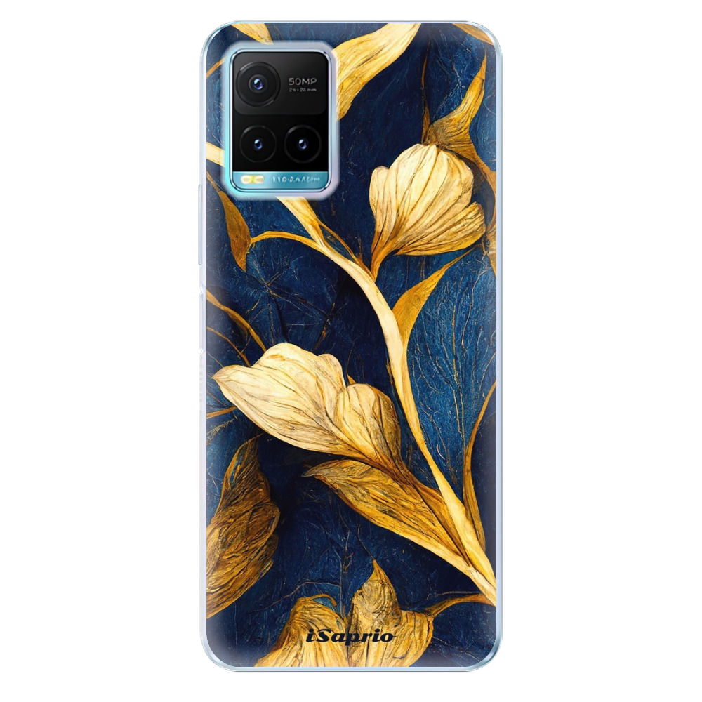 Odolné silikónové puzdro iSaprio - Gold Leaves - Vivo Y21 / Y21s / Y33s