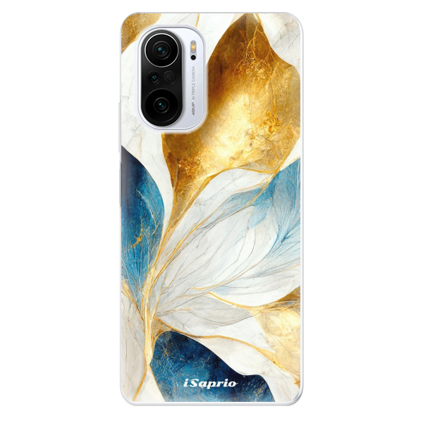 Odolné silikónové puzdro iSaprio - Blue Leaves - Xiaomi Poco F3