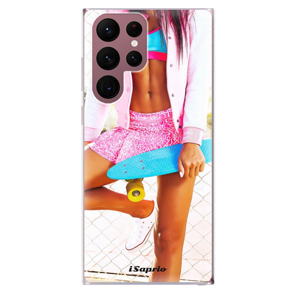Odolné silikónové puzdro iSaprio - Skate girl 01 - Samsung Galaxy S22 Ultra 5G